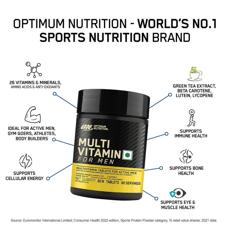 Optimum Nutrition Multivitamin for MEN- 60 Tablets - Halt