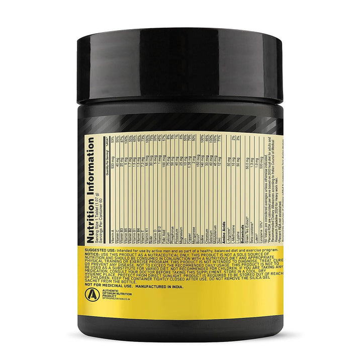 Optimum Nutrition Multivitamin for MEN- 60 Tablets - Halt