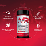 MuscleRich Triple Strength Fish Oil (Supports Heart, Brain, Skin, Eye & Joint Health) 60 Softgel
