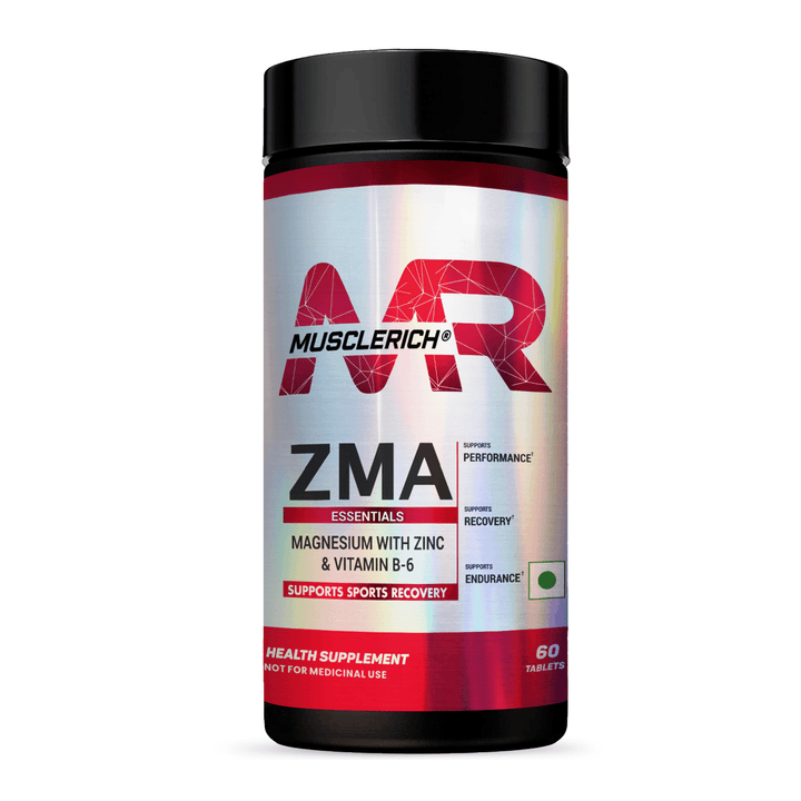 MuscleRich ZMA (Magnesium with Zinc & Vitamin B-6) 60 Tablets - Halt