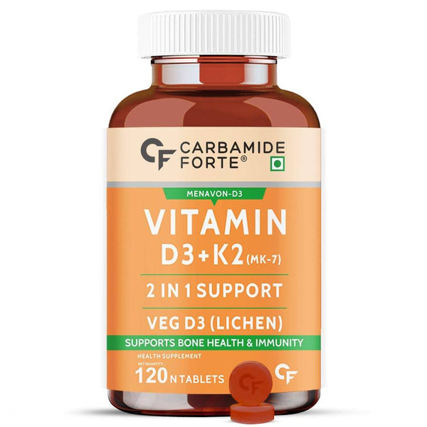 Carbamide Forte Vitamin D3 K2 | 120 Veg Tablets