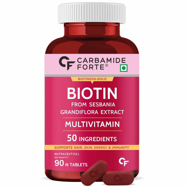 Carbamide Forte Biotin + Multivitamin & Amino Acids | 90 Veg Tablets