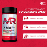 MuscleRich ZMA (Magnesium with Zinc & Vitamin B-6) 60 Tablets