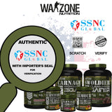Warzone Omega - 3 Double Strength 1000mg Fish Oil, 120 Softgel