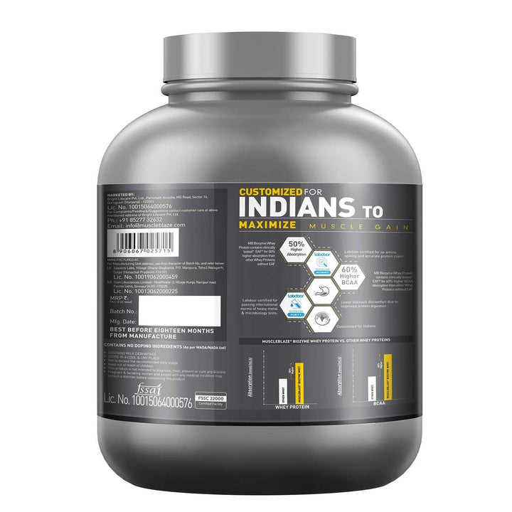MuscleBlaze Biozyme Performance Whey Protein - Halt