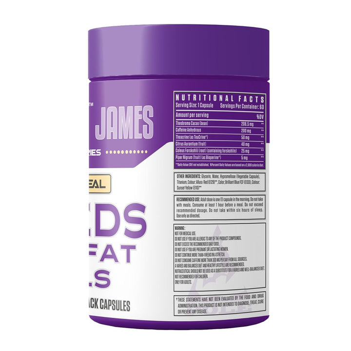 Dennis James Signature Series Shreds Burn Fat Cells (60 Black Capsules) - Halt