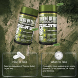 Warzone Thermo Bullet Fat Loss Support Burner, 120 Green Caps