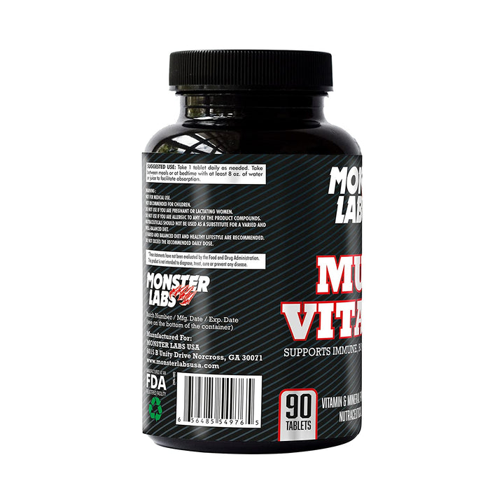 Monster Labs Multi Vitamin | Supports Immune | 90 Tablets - Halt