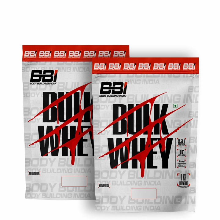 BBI Bulk Whey - Ideal Beginner Whey Protein With Added Digestive Ezymnes BBI Body Building India