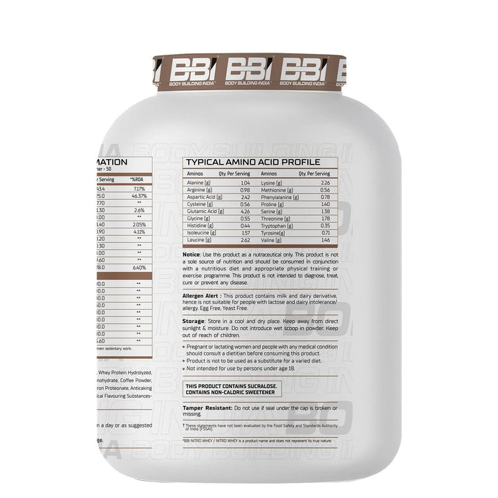 BBI Nitro Whey Protein BBI Body Building India