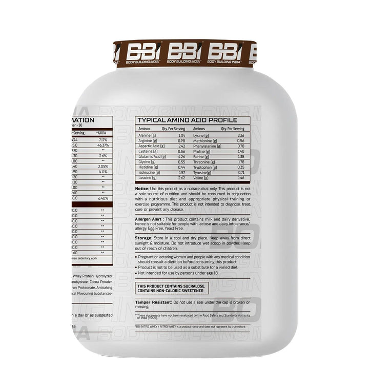 BBI Nitro Whey Protein BBI Body Building India