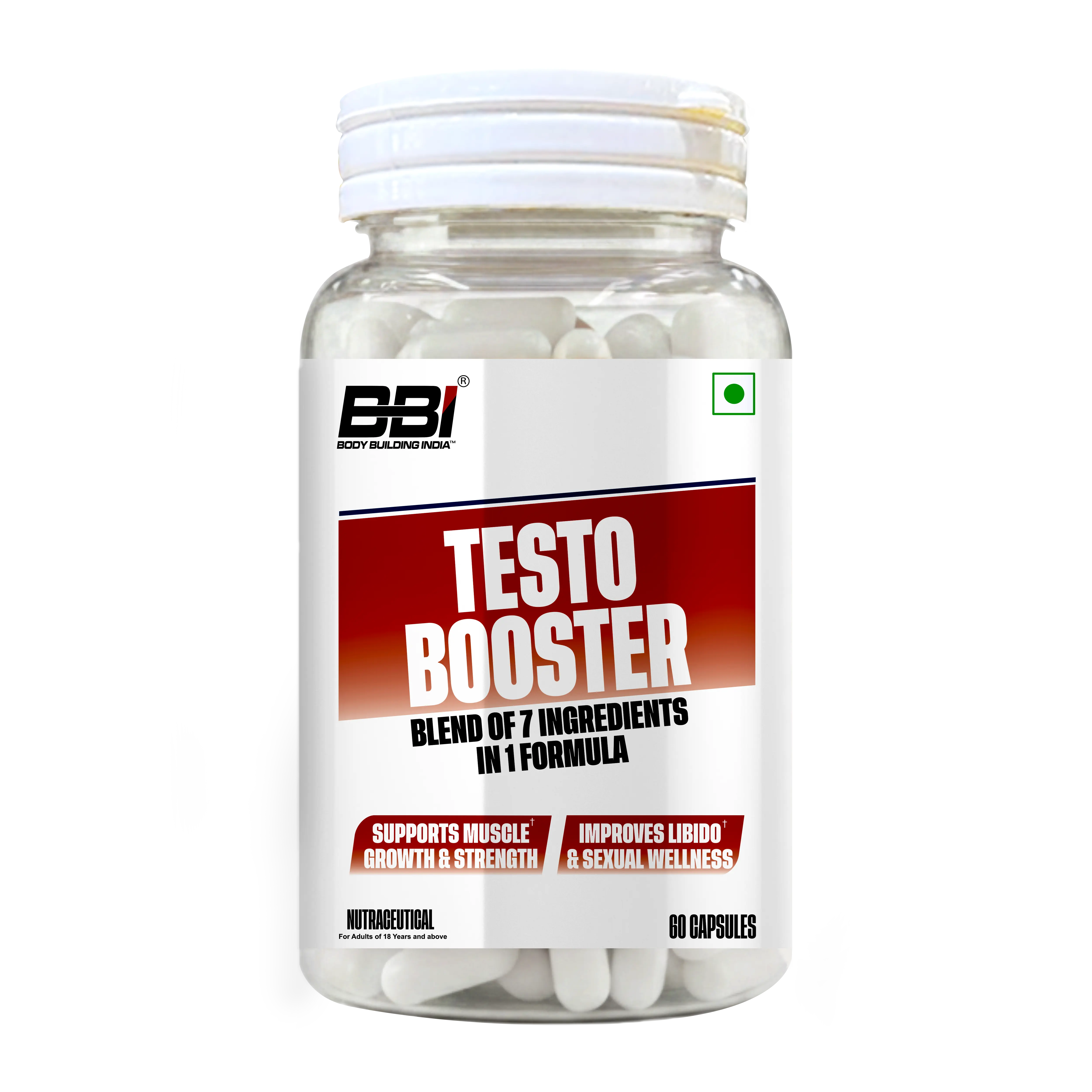 BBI Testo Booster 60 Capsules - Halt