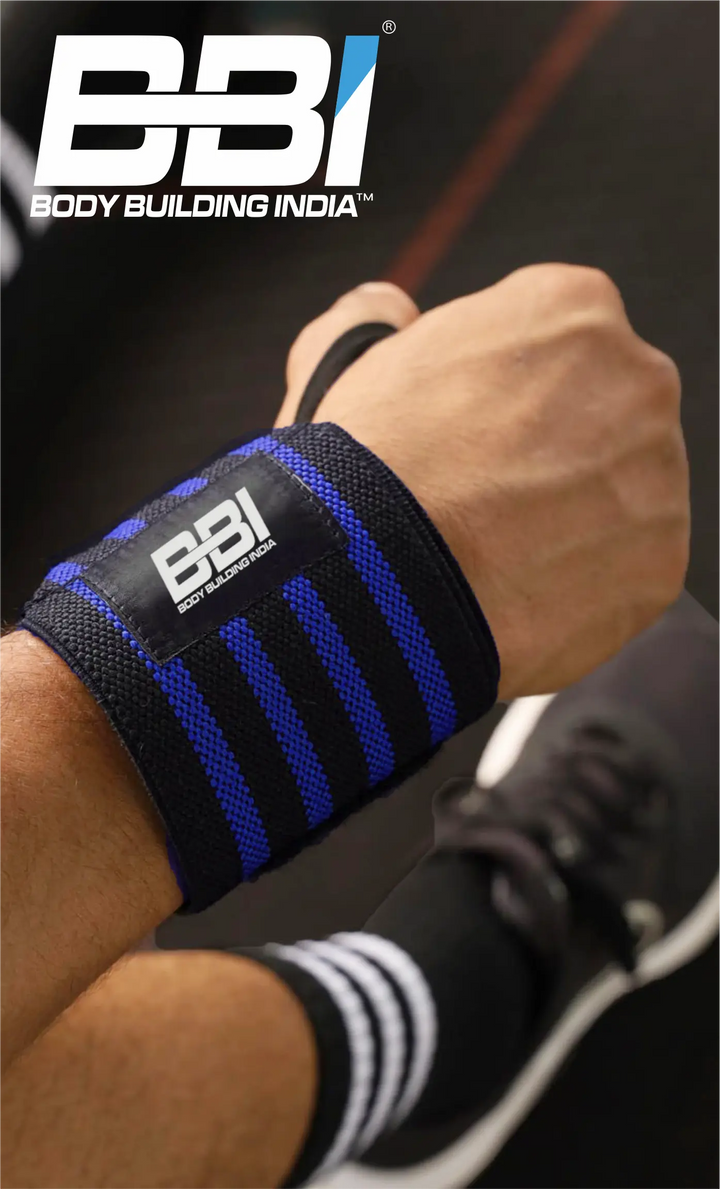 Body Building India BBI 4 Line Wrist Wrap BBI Body Building India