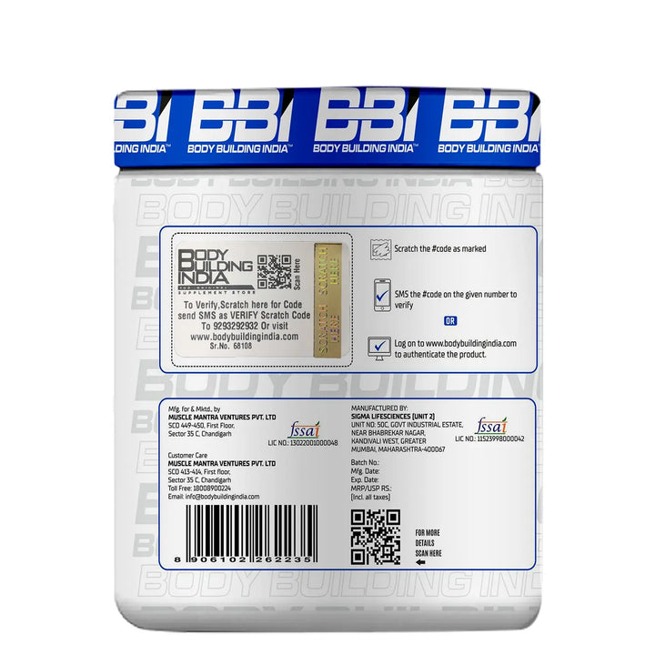 Body Building India BBI BCAA 180g - Halt