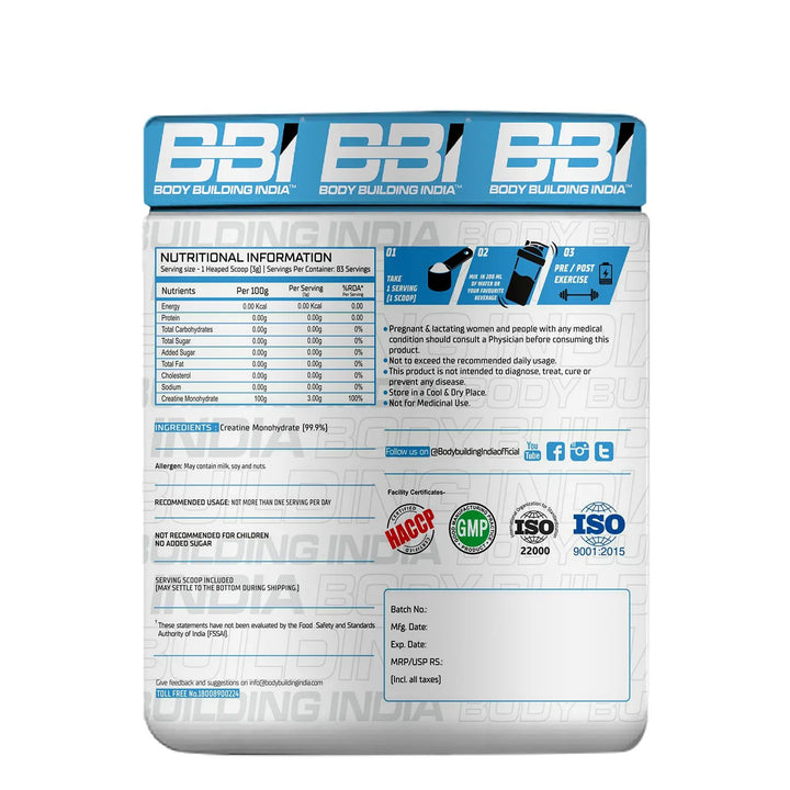 Body Building India BBI Creatine BBI Body Building India