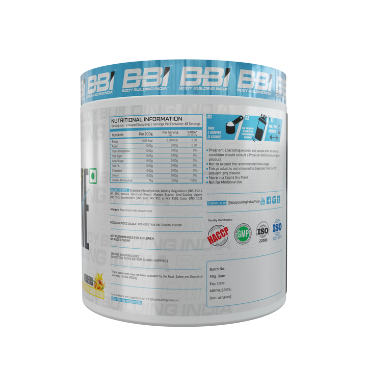 Body Building India BBI Creatine BBI Body Building India