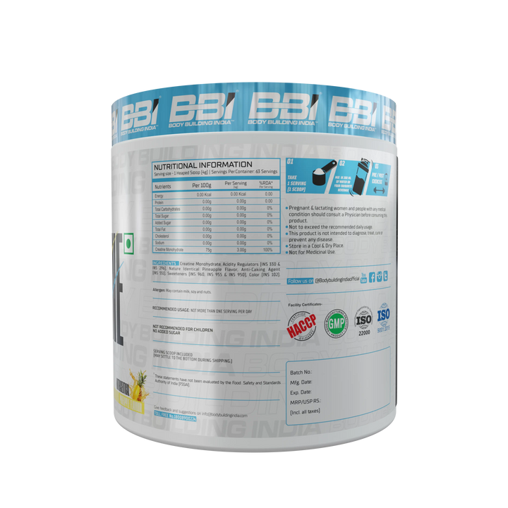 Body Building India BBI Creatine BBI Body Building India
