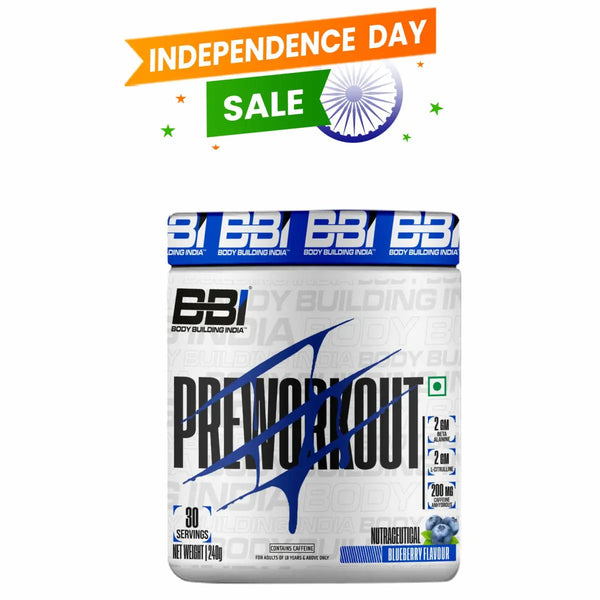 Body Building India BBI Pre-Workout 240g BBI Body Building India