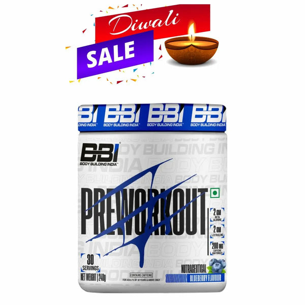 Body Building India BBI Pre-Workout 240g BBI Body Building India