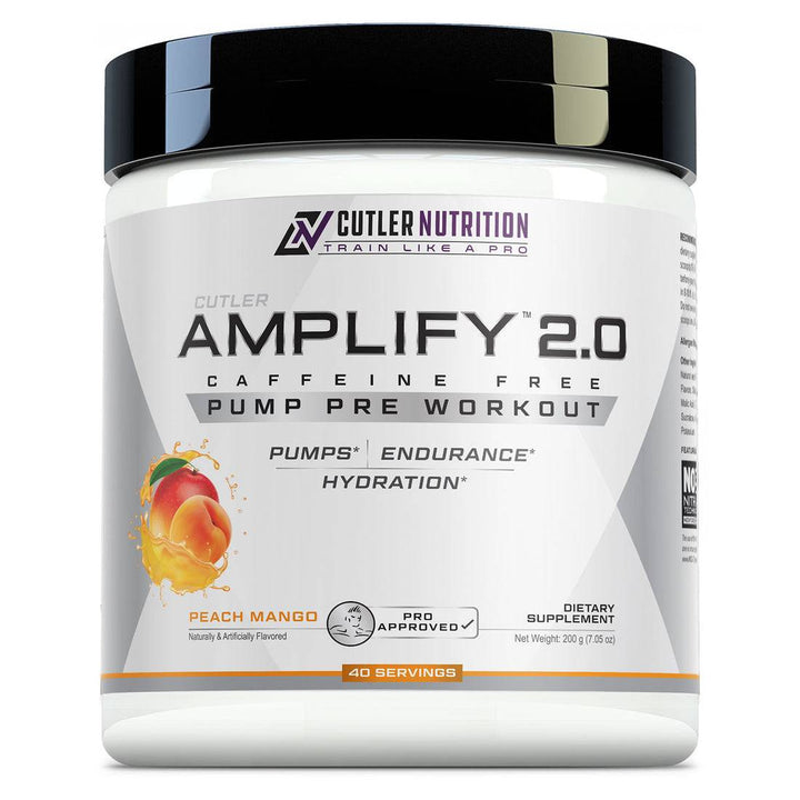 Cutler Nutrition Amplify 2.0 Caffeine Free Pump Pre Workout - Halt
