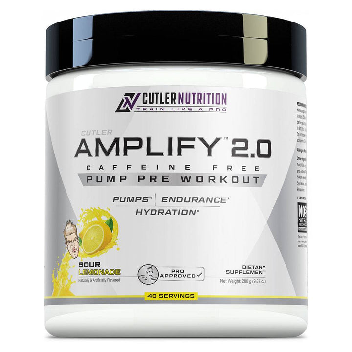 Cutler Nutrition Amplify 2.0 Caffeine Free Pump Pre Workout - Halt