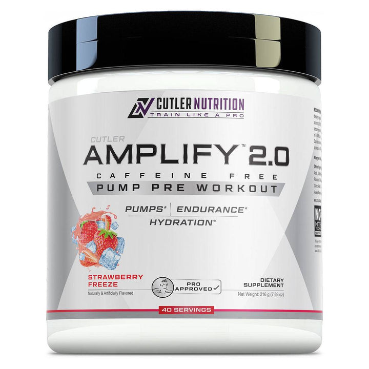 Cutler Nutrition Amplify 2.0 Caffeine Free Pump Pre Workout - Halt