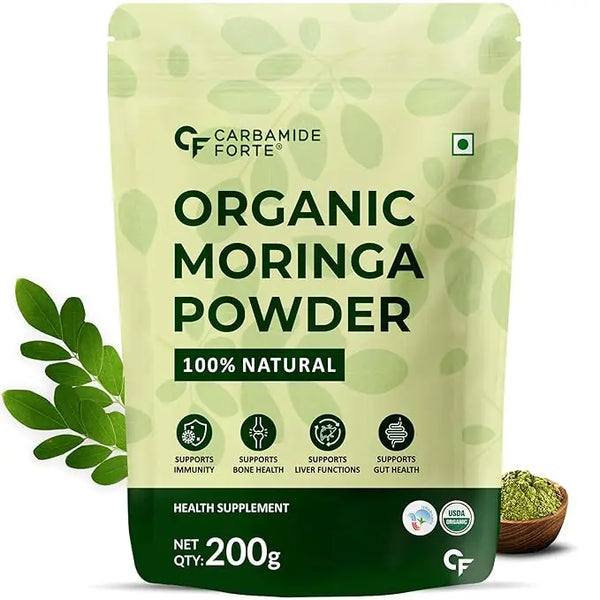 Carbamide Forte 100% Organic Moringa Powder 200g - Halt