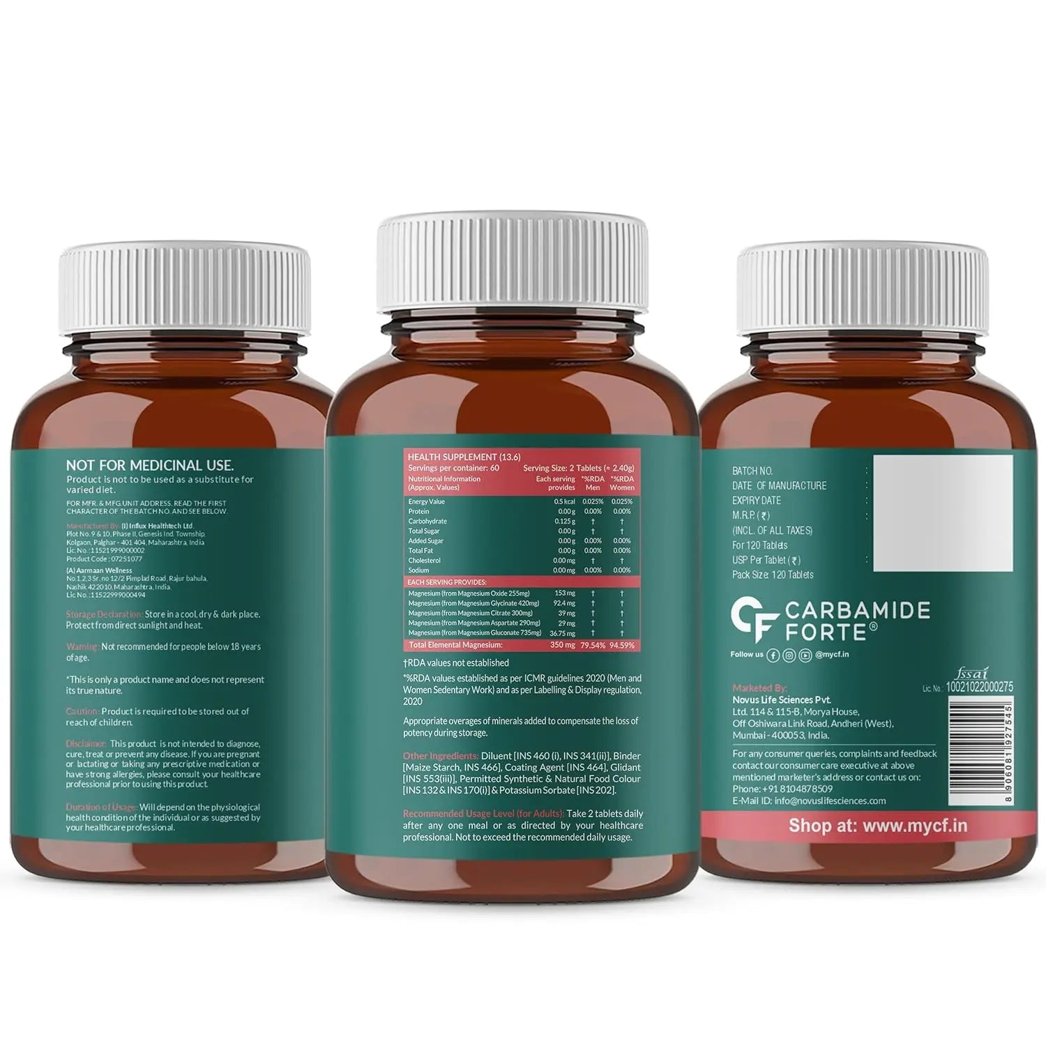 Carbamide Forte 5X Strength Magnesium Complex 2000mgm | 120 Tablets ...
