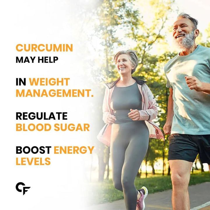 Carbamide Forte Curcumin 95% Curcuminoids + Curcuma Longa Root Powder | 60 Veg Tablets - Halt
