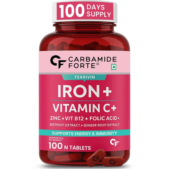Carbamide Forte Iron + Vitamin C (100 Tablets) Halt