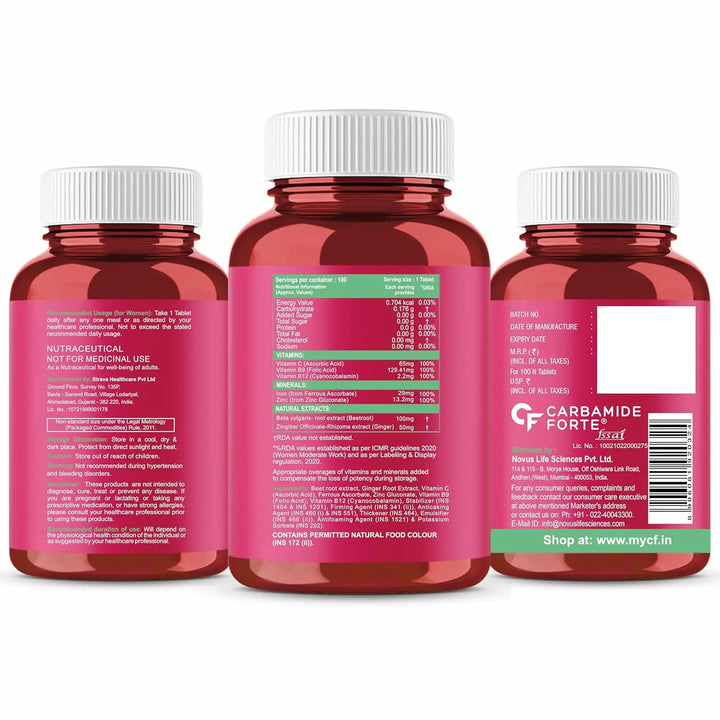 Carbamide Forte Iron + Vitamin C (100 Tablets) Halt