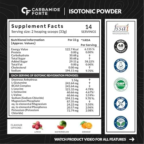 Carbamide Forte Isotonic Powder | Instant Energy Drink for Workout - Halt