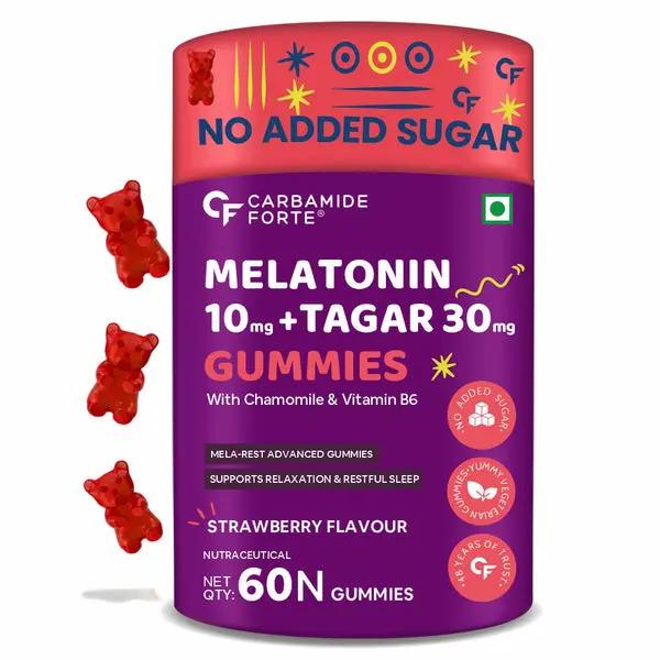 Carbamide Forte Melatonin 10 mg + Tagar 30mg Gummies | 60 Gummie