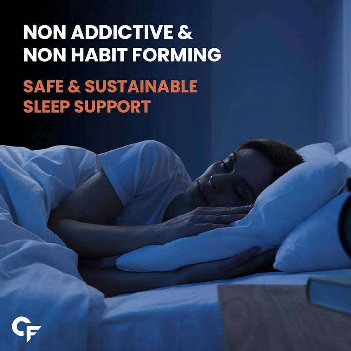 Carbamide Forte Melatonin 5mg Sleep Tablets with 125mg Tagar & Vitamin B6 | 60 Veg Tablets - Halt