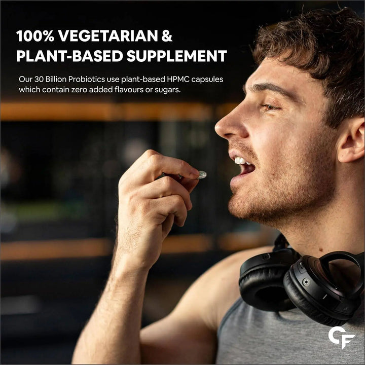 Carbamide Forte Probiotics Supplement 30 Billion for Women & Men - 60 Veg Capsules - Halt
