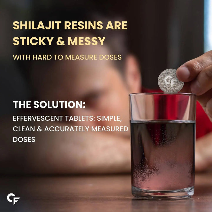 Carbamide Forte Shilajit Gold | 15 Effervescent Tablets - Halt