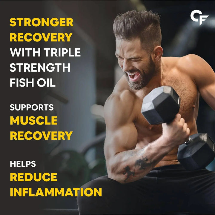 Carbamide Forte Triple Strength Fish Oil 1400mg with Omega 3 | 60  Softgels - Halt