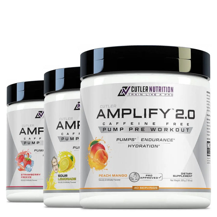 Cutler Nutrition Amplify 2.0 Caffeine Free Pump Pre Workout Cutler Nutrition