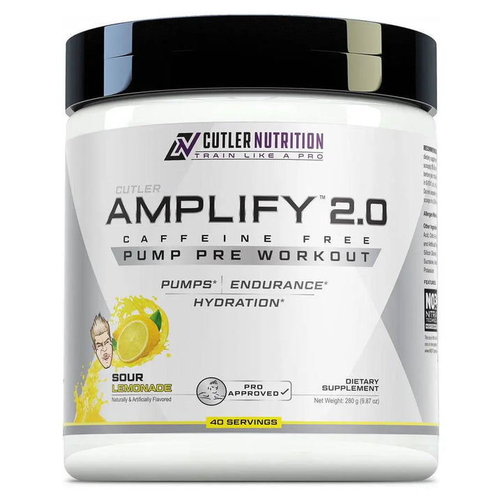 Cutler Nutrition Amplify 2.0 Caffeine Free Pump Pre Workout Cutler Nutrition