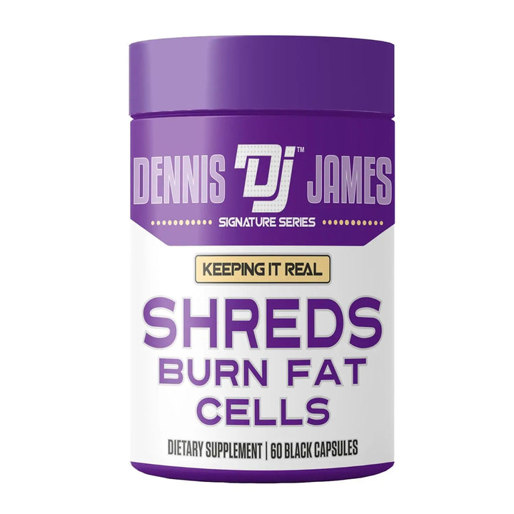 Dennis James Signature Series Shreds Burn Fat Cells (60 Black Capsules) - Halt