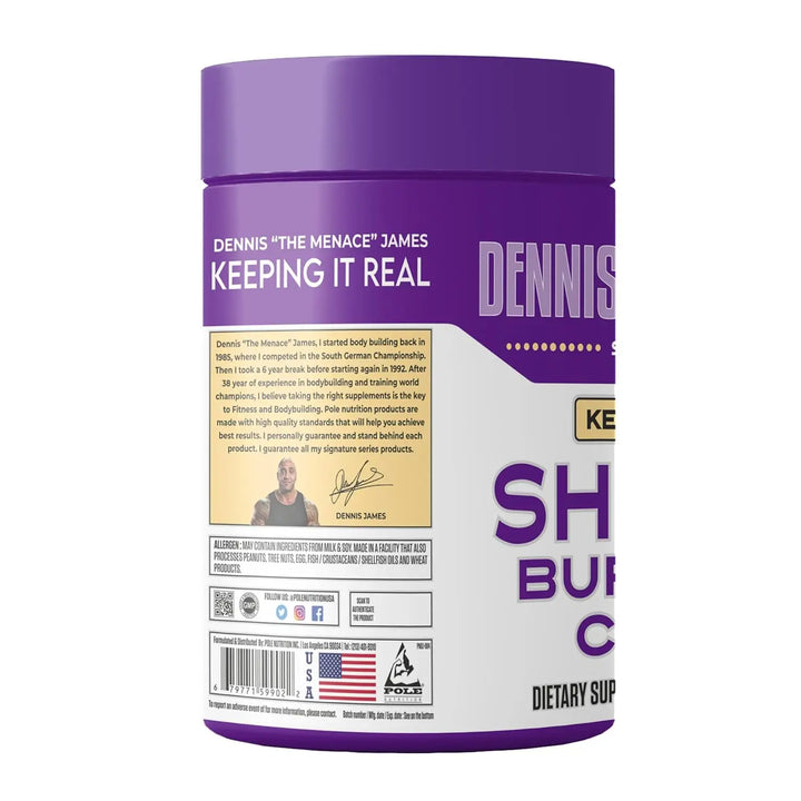 Dennis James Signature Series Shreds Burn Fat Cells (60 Black Capsules) - Halt