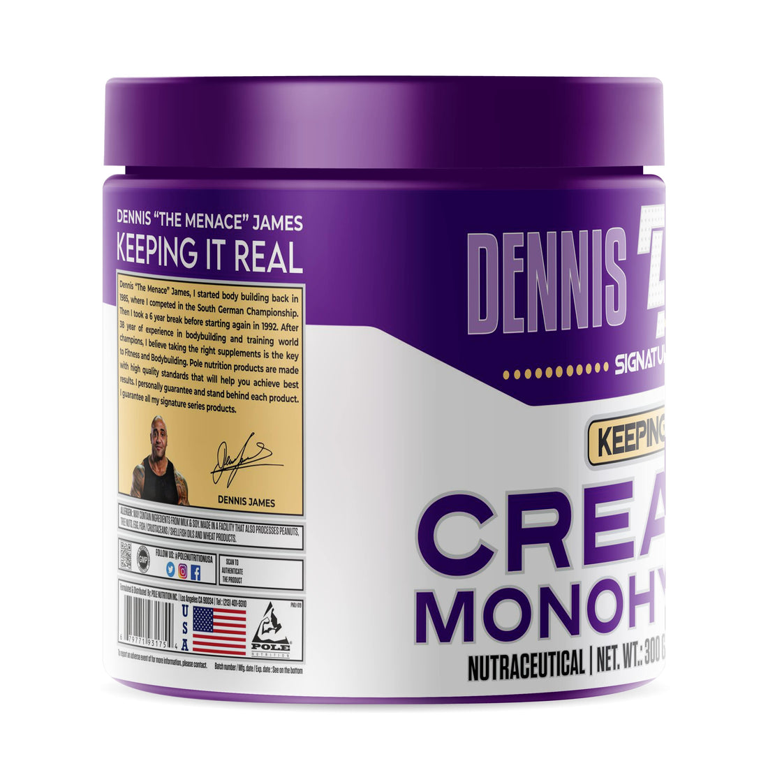 Dennis James Signature Series Creatine Monohydrate (100 Servings)