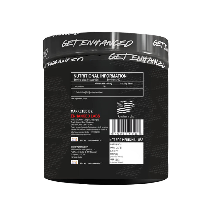 Enhanced Glutamine (60 Servings) 300g Enhanced