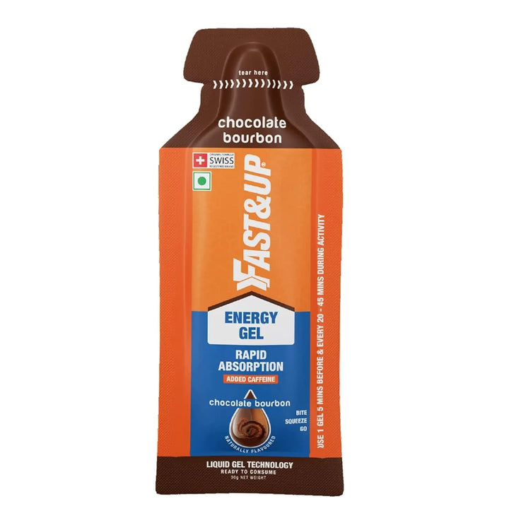 Fast&Up Energy Gels Instant Energy + Caffeine (30g X 5 Sachets) - Halt