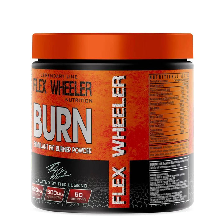 Flex Wheeler Nutrition Burn Stimulant Fat Burner Powder - Halt