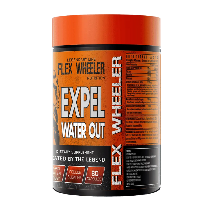 Flex Wheeler Nutrition Expel Water Out – 80 Capsules - Halt