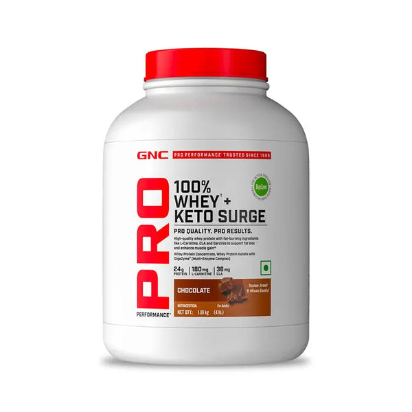 GNC 100% Whey + Keto Surge GNC