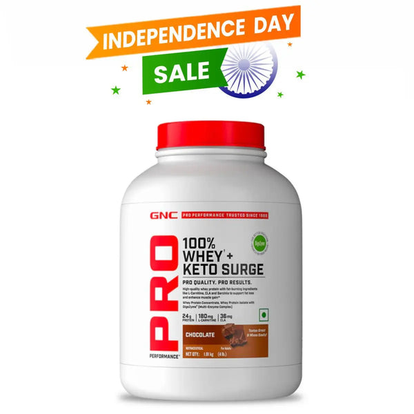 GNC 100% Whey + Keto Surge GNC