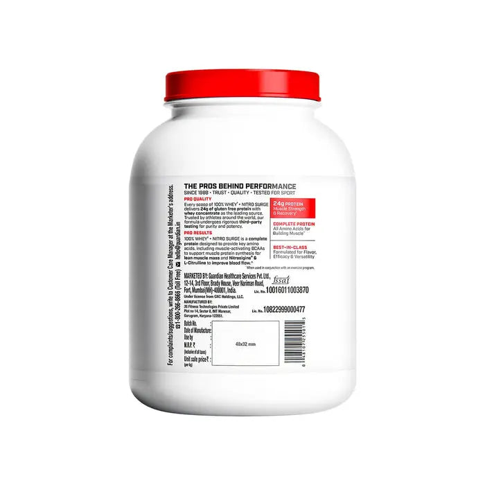 GNC 100% Whey + Nitro Surge Halt