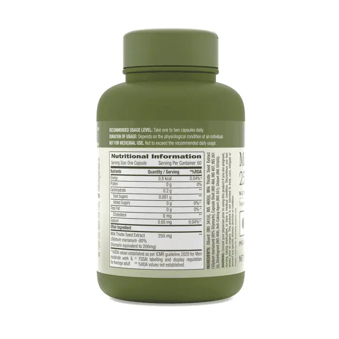 GNC Herbal Plus Milk Thistle 250mg - Detoxifies Liver Toxins & Supports Liver Health GNC
